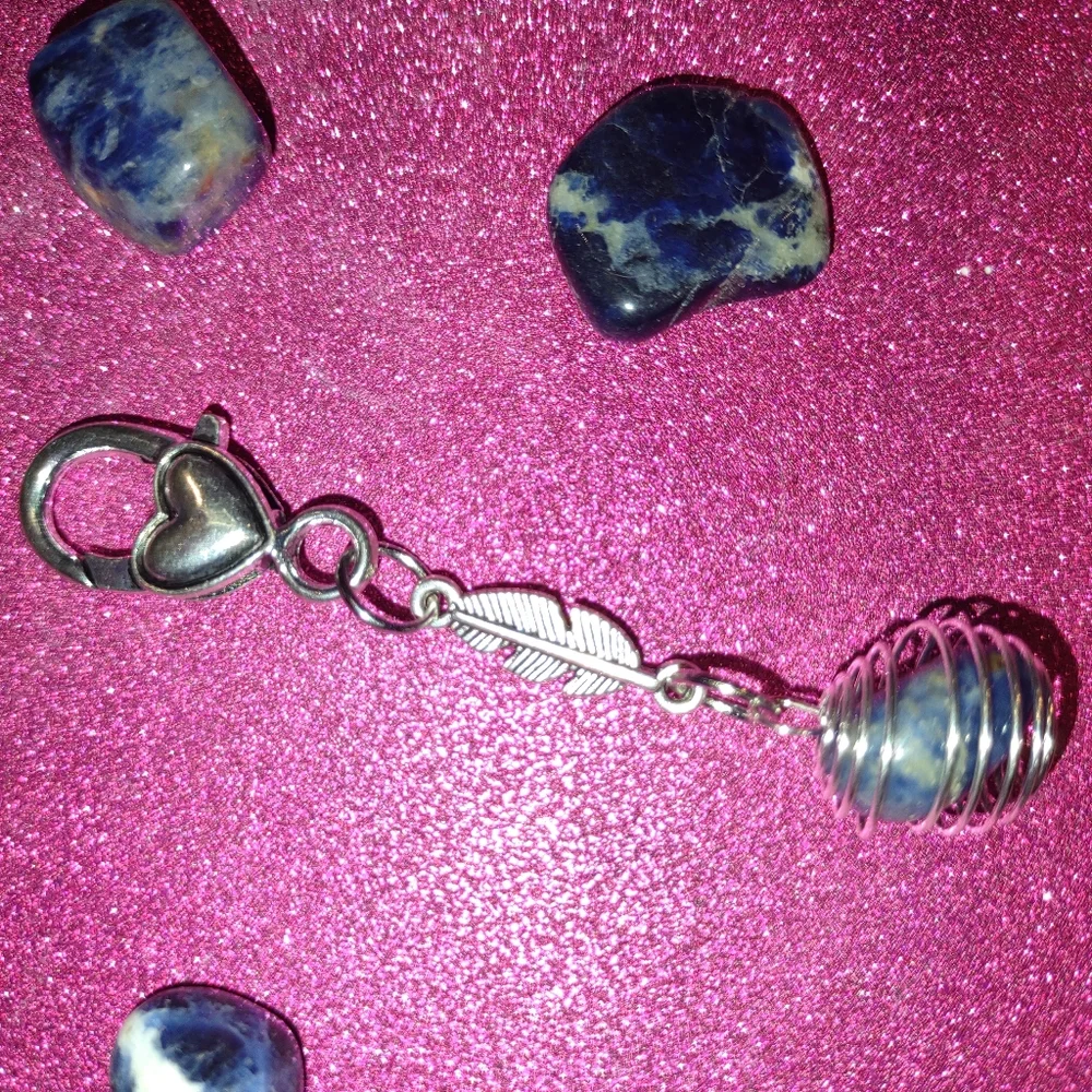 Sodalite pet charm